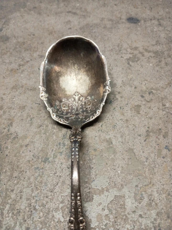 Berkshire Silverplate, 1897 от International Silver Solid Berry/Casserol ложка. - Изображение 2 из 4