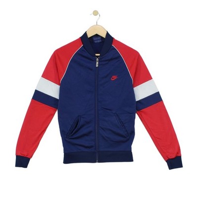 Vintage Nike Trainingsjacke Herren Größe S Blau Slim Fit UK Made 70s