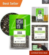Deluxe Loose Leaf Jasmine Green Tea - 1.8oz, Medium Caffeine, Resealable Pouch