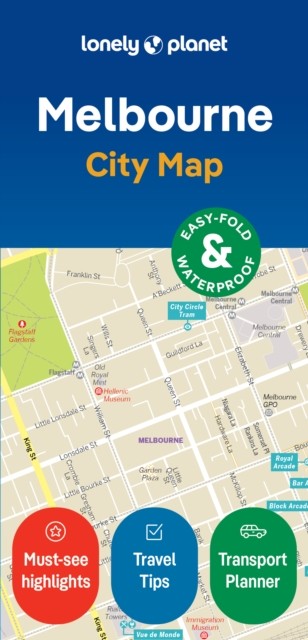 Lonely Planet Melbourne City Map by Lonely Planet - Image 4