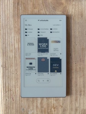 reMarkable Paper Pro Move RM03A 64GB Gray with Marker Plus Excellent