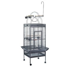 YES4PETS 174 cm Large Bird Budgie Cage Parrot Aviary With Metal Tray and Wheel S