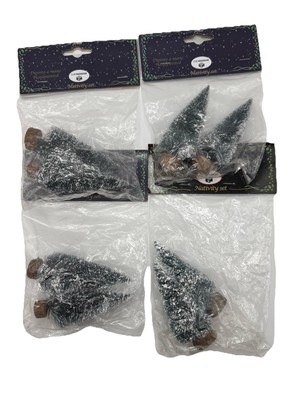 8er Set Weihnachtsbäume Krippe Cm 10