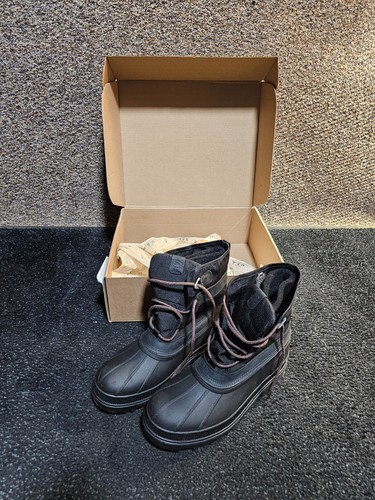 Kamik Men's BANFF Insulated Waterproof Winter Boot Black NK0363S-BLK US12 Black