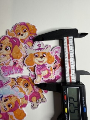 Paw Patrol Skye Holo Sticker Vinyl/ Set Of 15 Skye Holo Stickers Unbranded