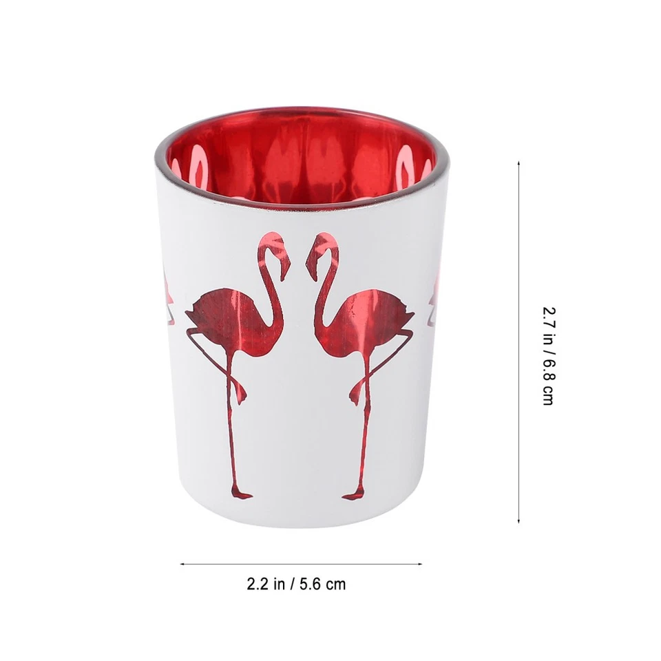 1 Set 2 Stück Weihnachtsfeier Kerzenhalter Dekorative Aromatherapie-Tassen (rot) - Bild 2 von 4