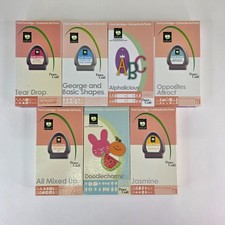 Cricut Cartridge Lot of 7 Fonts  Shapes Boxes, Booklets  Keyboard Overlays inc
