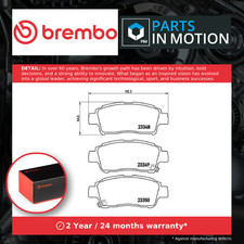 Brake Pads Set fits TOYOTA YARIS NLP10 1.4D Front 01 to 05 1ND-TV Brembo Quality