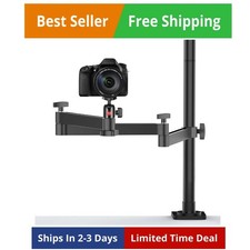 ULANZI Camera Desk Mount Stand with Flexible Arm, Overhead Mount, Articulated...