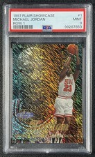MICHAEL JORDAN PSA 9 1997-98 FLAIR SHOWCASE #1 ROW 1 BULLS