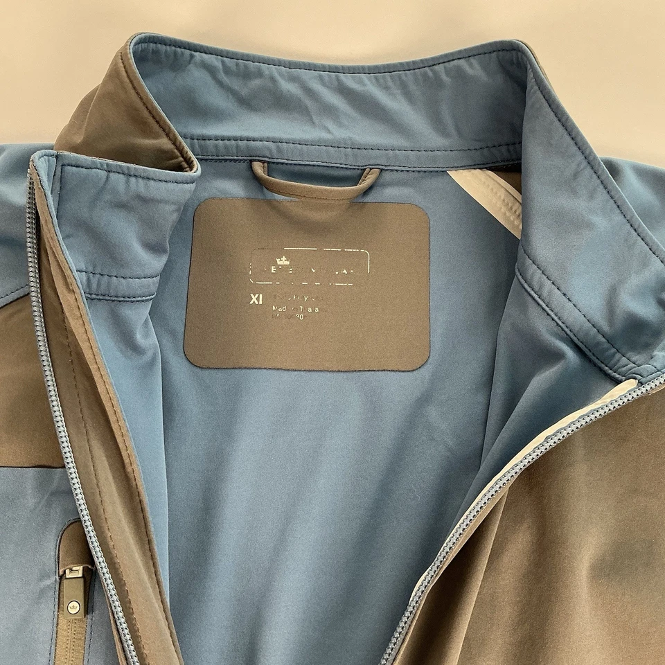 Chaleco activo Peter Millar para hombre gris azul, ligero talla XL Foto 4 de 4