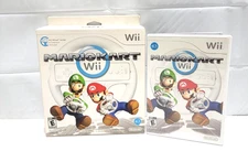 Mario Kart Nintendo Wii 2008 Steering Wheel With Game