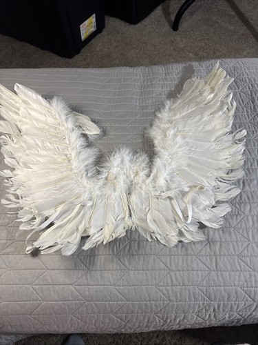 Youth Angel Wings With Feathers And Elastic Straps
