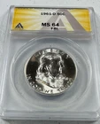1961-D  FRANKLIN US Half Dollar,   MS64 by ANACS,   FBL,   a SUPERB coin!!!!