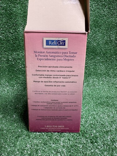 ReliOn Digital PINK Blood Pressure Monitor Model UA-787REL TESTED WORKS - Picture 9 of 9