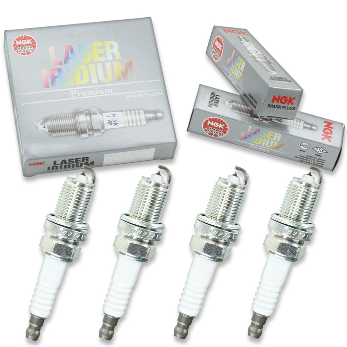 4 pcs NGK Laser Iridium Spark Plugs for 2005-2010 Scion tC 2.4L L4 - Engine uu