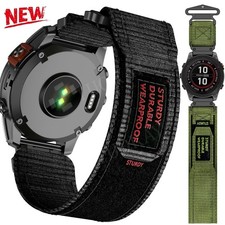 Rugged Nylon Watch Strap Band For Garmin Fenix 9 8 7 7X 6 6X Pro 5 5X 3 HR Epix