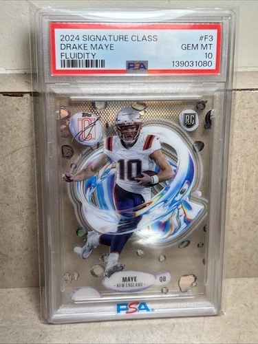 2024 Topps Signature Class - Fluidity Drake Maye #F-3 (RC) PSA 10 🔥Gem🔥