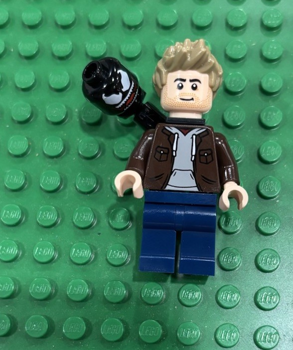 LEGO Minifigure sh1063 Eddie Brock with Venom Head SUPER HEROES 76324