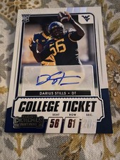 2021 Contenders Draft Picks College Ticket Auto Darius Stills #284 RC Free Ship
