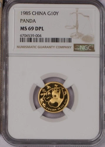 1985 Chinese Gold Panda 1/10 oz — photo from the most recent tracked eBay sale
