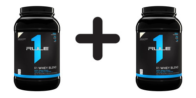 2 x Rule One R1 Whey Blend, Vanilla Ice Cream - 891g (44,87 EUR/kg)