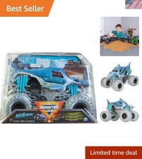 Collectible Megalodon Monster Truck, 1:24 Die-Cast Vehicle for Kids Ages 3-13
