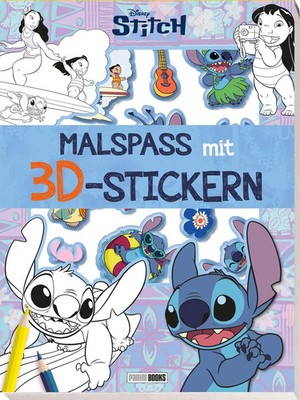 Disney Stitch: Malspaß mit 3D-Stick*rn | Malblock mit 3D-Stick*rn | Taschenbuch