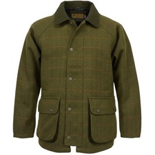 Game Mens Derby Tweed Jacket | Waterproof Shooting Coat | Ascot Dark Sage