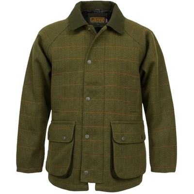 Game Herren Derby Tweed Jacke | wasserdichter Schießmantel | Ascot Dark Sage