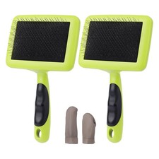 2Pcs Wool Carders, for Wool, Fibers, , Dogs, Wooden Wool Carders Brush for3244