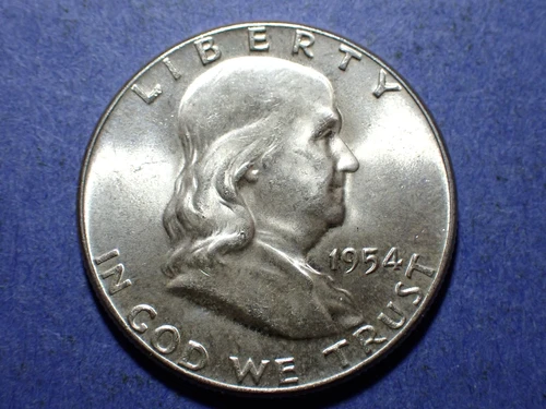 1954 Franklin Half Dollar  Near Ch. BU
