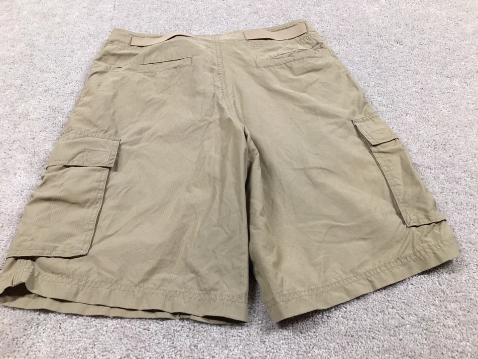 Pantalones Cortos Carga Horny Toad, Para Hombre M 32" Cintura Elastizada Bronceado Cinturón Incorporado Foto 3 de 4