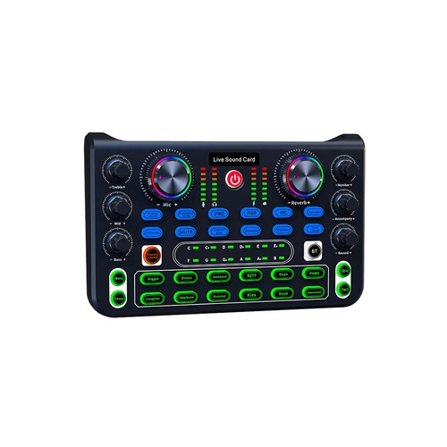 Live Sound Card for Stream Effect NEW Audio Mixer Microphone Voice Changer US - Picture 24 of 24