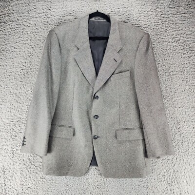 ジャケット SAINT LAURENT Grey Wool Blazer Yves Saint Laurent Jacket Mens 46R Gray Worsted Wool 3