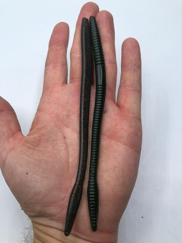 Zoom Trick Worm Style coda dritta galleggiante verme basso esca da pesca 20 ct 6,5" - Foto 82 di 94
