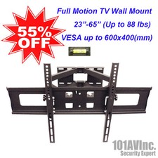 LCD LED TV Wall Mount 23" 65" Tilt Swivel Full Motion VESA up to 600x400mm