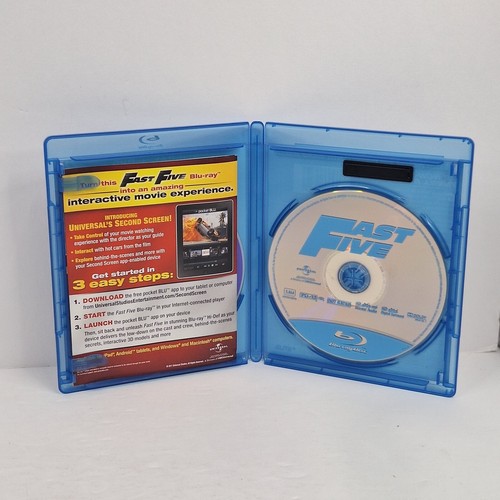 Fast Five Blu-ray DVD 2011 2 Discs Dwayne Johnson Vin Diesel Paul Walker - Picture 7 of 12