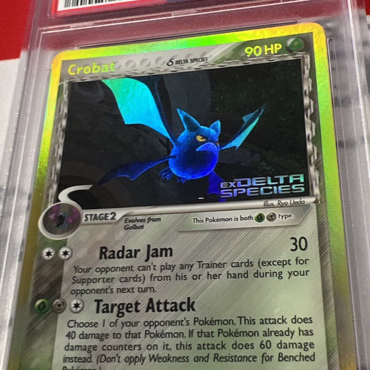 PSA 9 Crobat #2 EX Delta Species Reverse Holo 2005 Pokemon PSA 9 Crobat #2 EX Delta Species Reverse Holo 2005 Pokemon