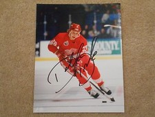DALLAS DRAKE DETROIT RED WINGS 8 X 10 AUTOGRAPH W/COA