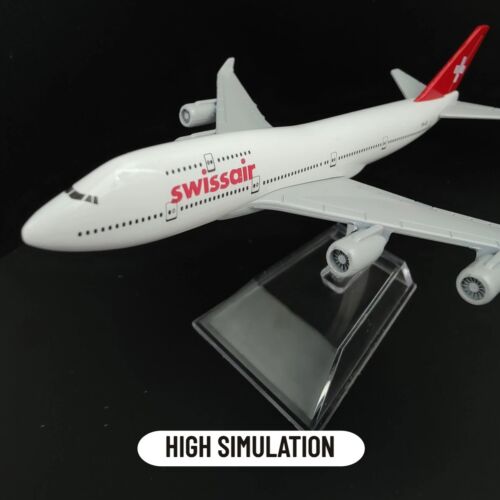 Réplica de Avión Diecast España SWISSAIR Escala 1:400 Metal Modelo Airbus - Imagen 1 de 5