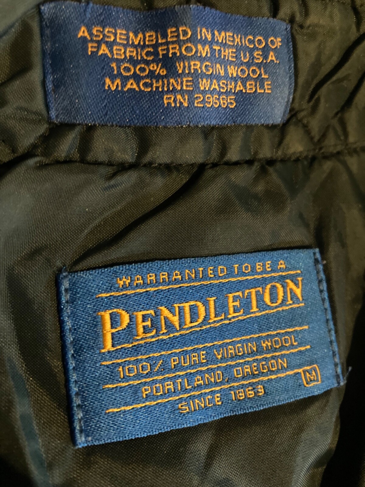 Vintage pendleton wool shirt medium - image 9