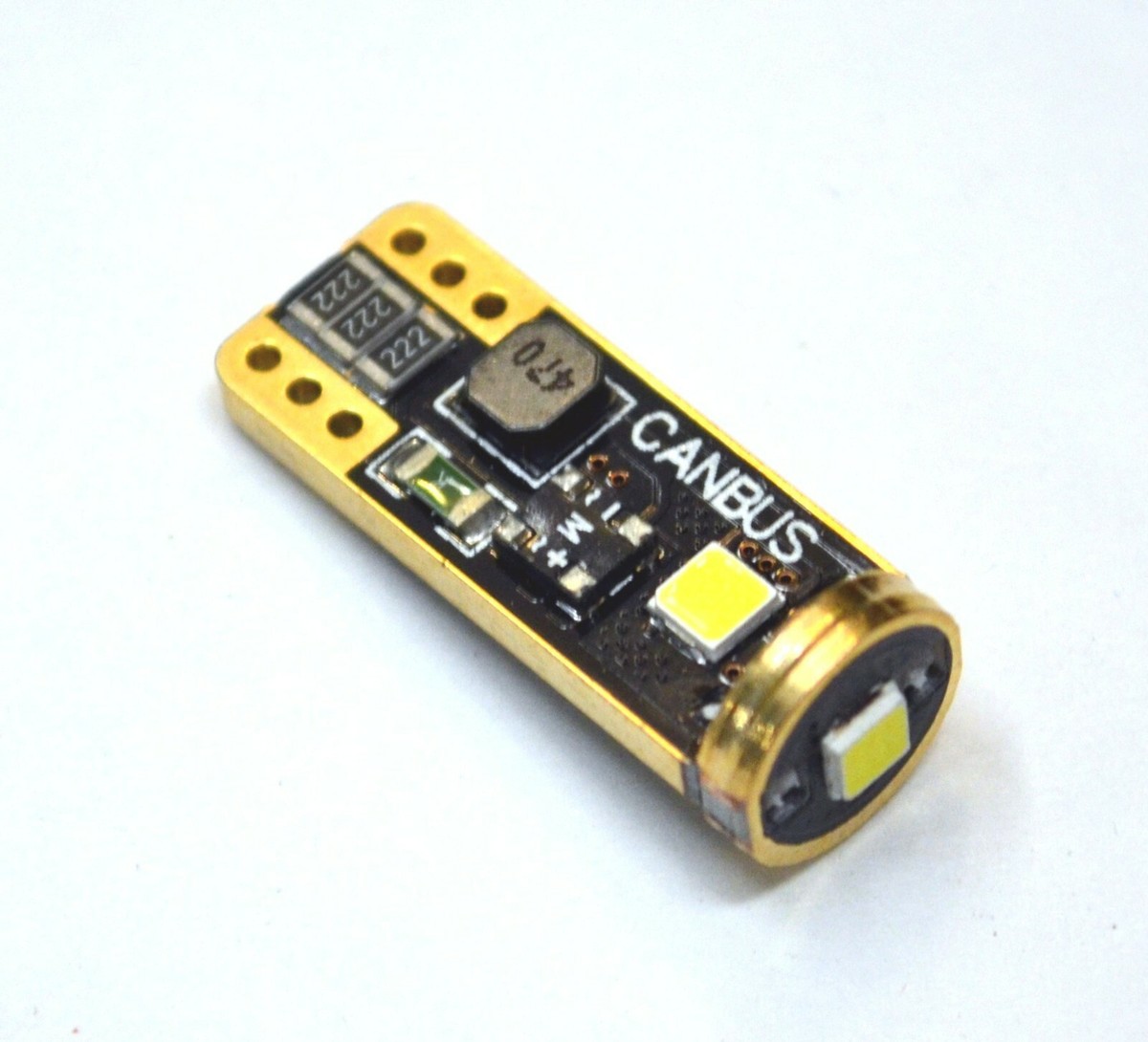 Canbus Error LED Light 194 Yellow 3000K Ten Bulbs Dashboard Gauge