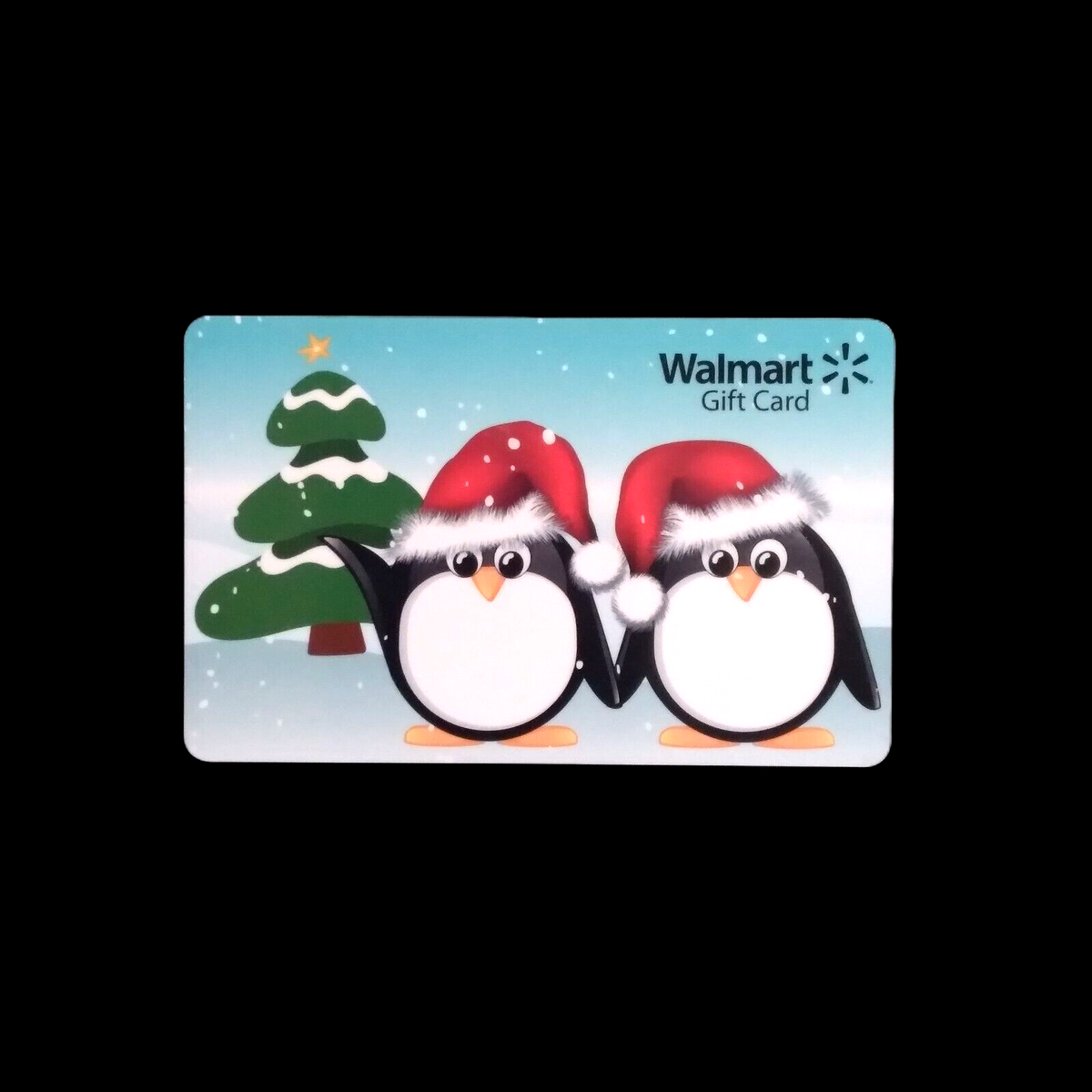 Walmart Happy Penguin's Santas Hat NEW COLLECTIBLE GIFT CARD NO