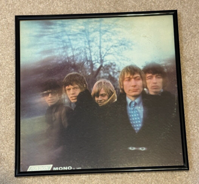 FRAMED 1966 ROLLING STONES Between The Buttons LP vinyl