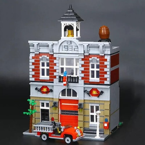 MOC Fire Brigade 10197 Modular Building Blocks Set Creator Exp Compatible Bricks - Picture 4 of 6
