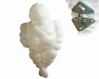1x Michelin Man große Bibendum Figur Maskottchen weiß Kunststoff LKW LKW 12V/24V