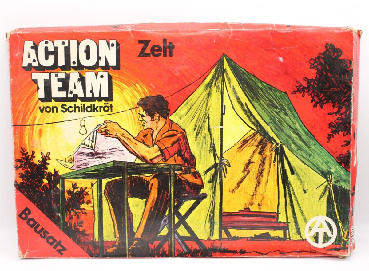 1970 Vintage GI Joe ACTION TEAM Zelt (Tent) Hasbro # 634146 1970 Vintage GI Joe ACTION TEAM Zelt (Tent) Hasbro # 634146