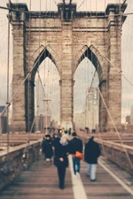 Brooklyn Bridge New York City Vintage Photo Art Print Poster 24x36 inch