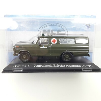 Voiture Miniature Ford F-100 Ambulance 1969 échelle 1:43 - Altaya, Neuf Sous Boîte